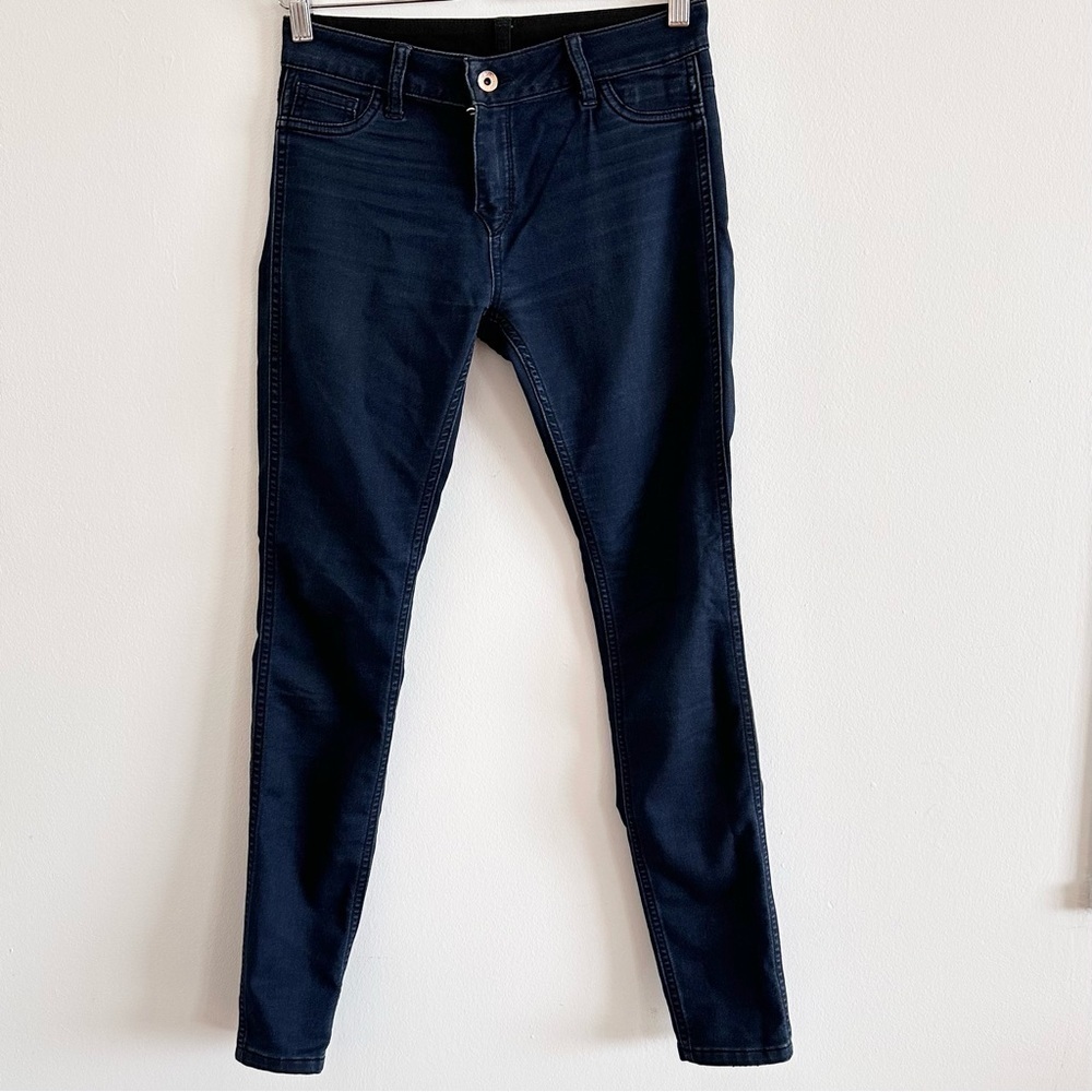 Ted Baker blue and black reversible jeggings
